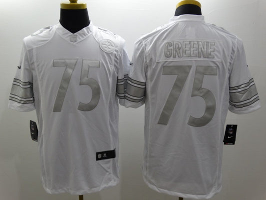 Men's Pittsburgh Steelers Joe Greene #75 White Game Jersey1
