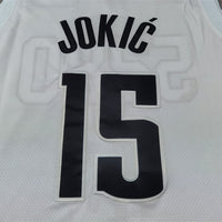 Men's Denver Nuggets Nikola Jokic #15 White 2024/25 Swingman Player Jersey1 - City Edition