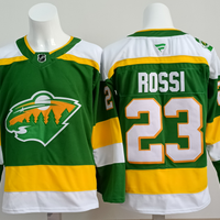 Men's Minnesota Wild Marco Rossi #23 Bright Green Retro Version Player Jersey