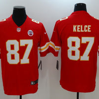 Men's Kansas City Chiefs Travis Kelce Red Player Jersey1