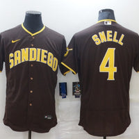 Men's San Diego Padres Wil Myers #4 Brown Player Stitched Jersey1