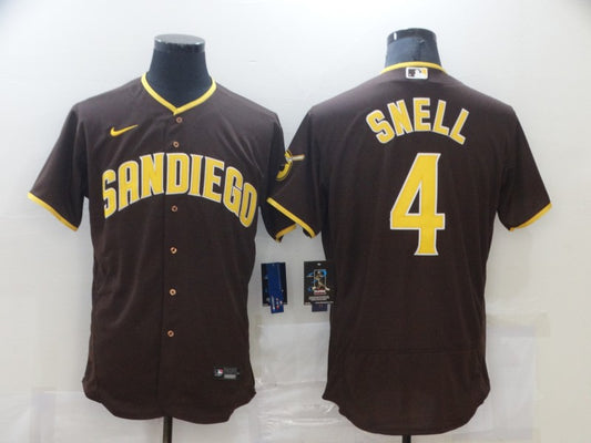 Men's San Diego Padres Wil Myers #4 Brown Player Stitched Jersey1