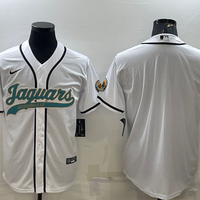Men's Jacksonville Jaguars White Blank Jersey1