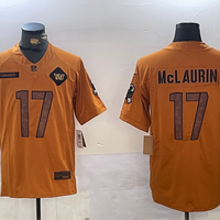 Men's Washington Commanders Terry McLaurin #17 Brown Salute To Service Limited Jersey1