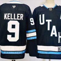 Men's Utah Mammoth Clayton Keller #9 Fanatics Black Player Jersey