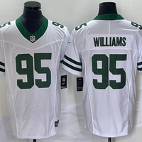 Men's New York Jets Quinnen Williams #95 White Legacy Vapor F.U.S.E. Limited Jersey1