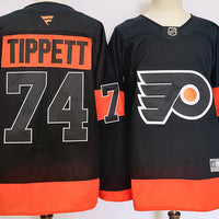 Men's Philadelphia Flyers Owen Tippett #74 Black Player Jersey1