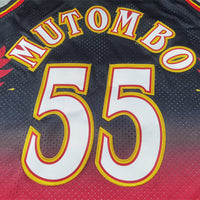Men's Atlanta Hawks Dikembe Mutombo 1996-97 Hardwood Classics Swingman Jersey1