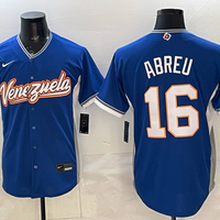 Men's Venezuela Baseball Jose Abreu #16 Royal 2026 World Baseball Classic Stadium Jersey
