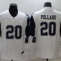 Men's Dallas Cowboys Tony Pollard #20 White Game Jersey1