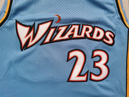 Men's Washington Wizards Michael Jordan Blue Swingman Player Jersey1
