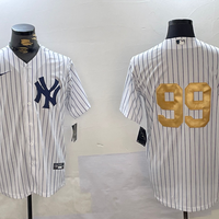 Men's New York Yankees Aaron Judge #99 White Game Jersey1
