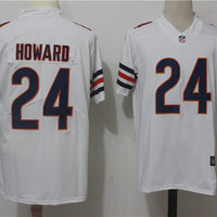 Men's Chicago Bears Jordan Howard #24 White Game Jersey1