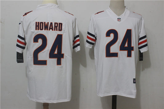 Men's Chicago Bears Jordan Howard #24 White Game Jersey1