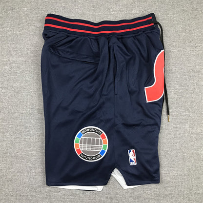 Men's Philadelphia 76ers Navy City Edition Basketball Shorts1