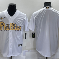 Men's Philadelphia Phillies White Replica Blank Jersey1
