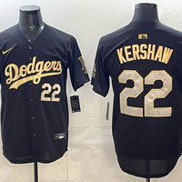 Men's Los Angeles Dodgers Clayton Kershaw #22 Black Alternate Limited Jersey