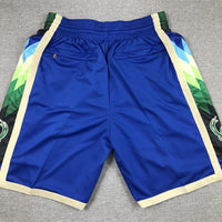 Men's Milwaukee Bucks Blue 2022/23 City Edition Basketball Shorts1