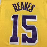 Men's Los Angeles Lakers Austin Reaves #15 Gold 2022/23 Swingman Jersey1 - Icon Edition