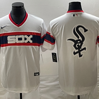 Men's Chicago White Sox White Home Cooperstown Collection Team Jersey1