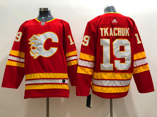 Men's Calgary Flames Matthew Tkachuk #19 Red Home Breakaway Player Jersey1