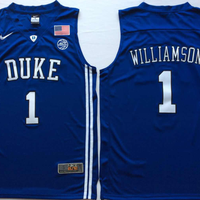 Men's Duke Blue Devils Zion Williamson #1 Blue Game Jersey