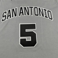 Men's San Antonio Spurs Stephon Castle #5 Silver Swingman Jersey - Statement Edition