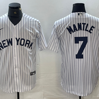Men's New York Yankees Mickey Mantle #7 White Limited Jersey1