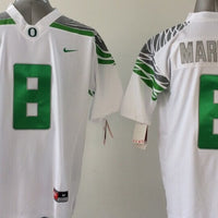 Men's Oregon Ducks Marcus Mariota #8 White Player Jersey