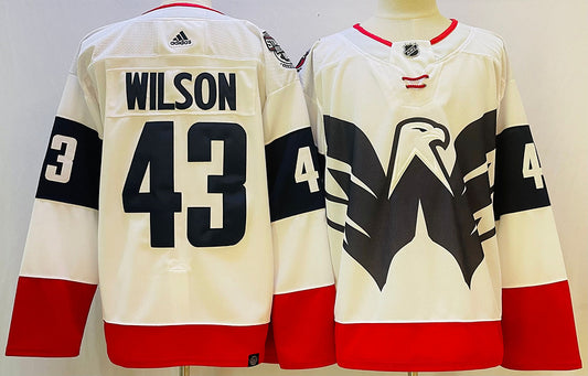 Men's Washington Capitals Tom Wilson #43 White Game Jersey1