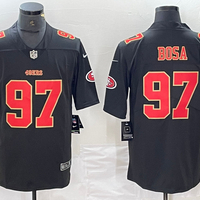 Men's San Francisco 49ers Nick Bosa #97 Black Fashion Game Jersey1