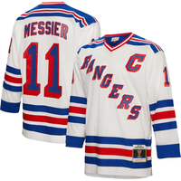 Men's New York Rangers Mark Messier #11 White Player Game Jersey1