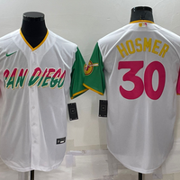 Men's San Diego Padres Eric Hosmer #30 White Player Stitched Jersey1