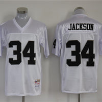Men's Oakland Raiders Bo Jackson Mitchell & Ness White Legacy Replica Jersey1