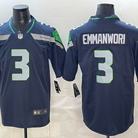 Men's Seattle Seahawks Nick Emmanwori #3 Navy Game Jersey