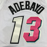 Men's Miami Heat Bam Adebayo #13 White 2022/23 Swingman Jersey1 - City Edition