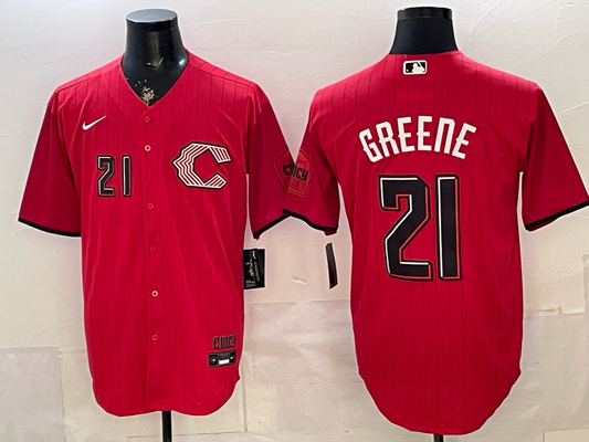 Men's Cincinnati Reds Hunter Greene #21 Red 2026 City Connect Stadium Jersey