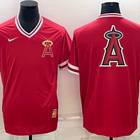 Men's Los Angeles Angels Red Authentic Team Jersey1