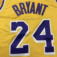Men's Kobe Bryant Los Angeles Lakers #24 NBA Classics Retro Jersey1 - Yellow
