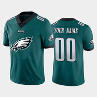Custom1 Philadelphia Eagles Green Team Big Logo Vapor Untouchable Limited Jersey1 Stitched American Football Jerseys