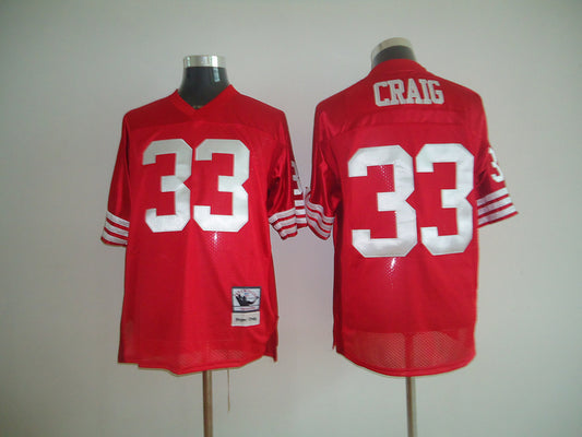 Men's San Francisco 49ers Roger Craig Mitchell & Ness Scarlet Legacy Replica Jersey1