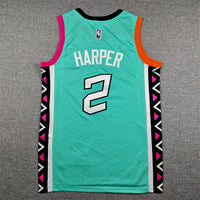Men's San Antonio Spurs Dylan Harper #2 Turquoise 2022/23 Swingman Jersey - City Edition