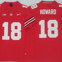 Men's Ohio State Buckeyes Will Howard #18 Red Player Jersey