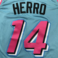 Men's Miami Heat Tyler Herro #14 Blue 2020/21 Swingman Jersey1
