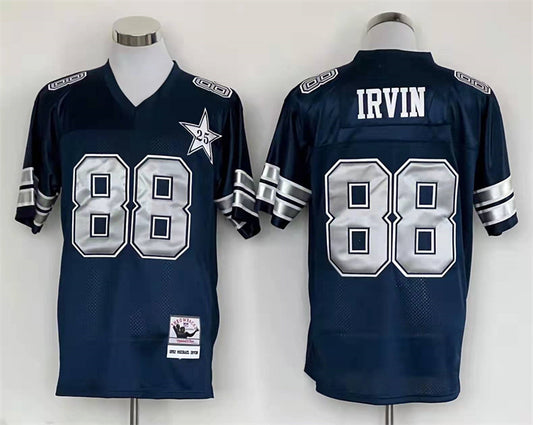 Men's Dallas Cowboys Michael Irvin Mitchell & Ness Navy Legacy Replica Player Jersey1
