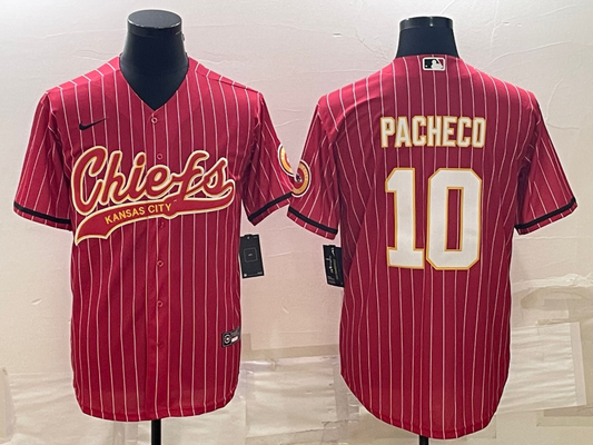 Men's Kansas City Chiefs Isiah Pacheco #10 Red Player Jersey1 Joint Edition