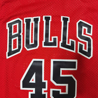 Men's Chicago Bulls Michael Jordan #45 NBA Red Mitchell&Ness Swingman Jersey1