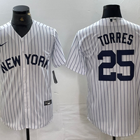 Men's New York Yankees Gleyber Torres #25 White Limited Jersey1