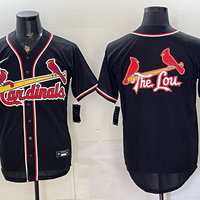 Men's St. Louis Cardinals Fashion Limited Black Out Jersey