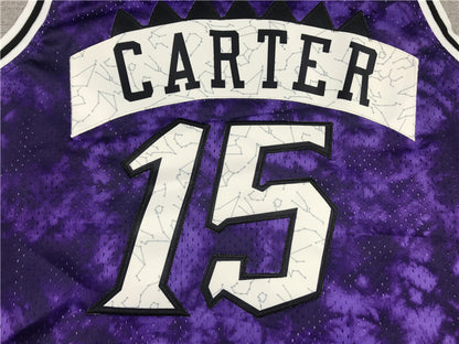 Men's Toronto Raptors Vince Carter Purple Galaxy Swingman Jersey1